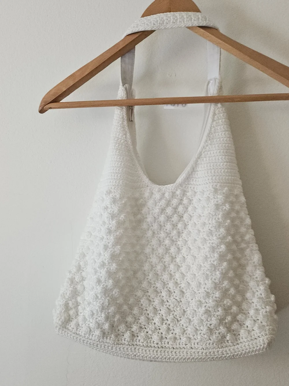 Cato White Crochet Hobo Bag 161